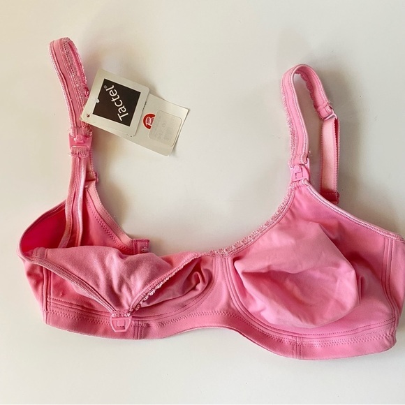 BRAVADO DESIGNS | V-Neck Maternity Nursing Bra Sz Pink Soft Cup 100% Cotton 32D - Picture 7 of 9